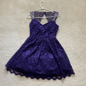 Purple Homecoming Dress